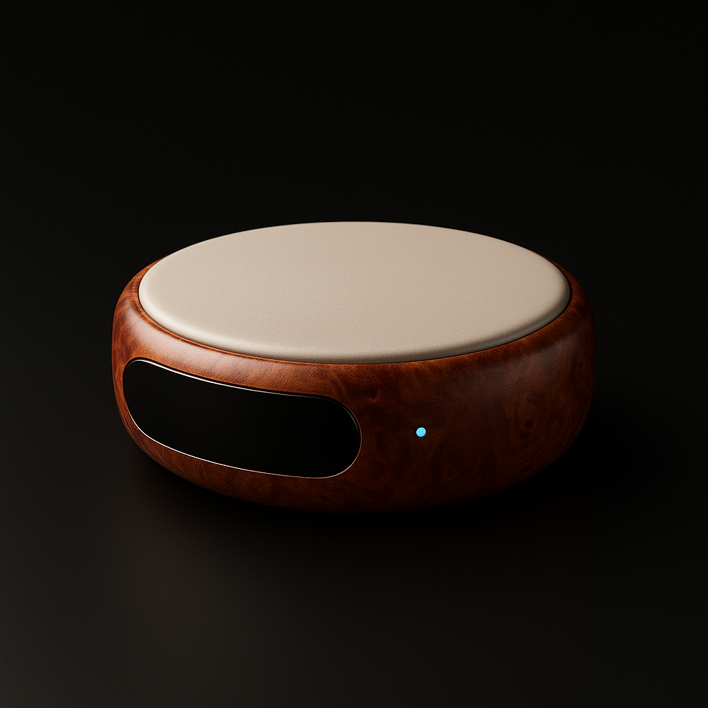 Lumen Core on soft fabric in warm light